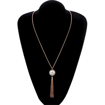 HARAHU Дамско колие go-38864 - Златна / Бяла kp38864 (go-38864)