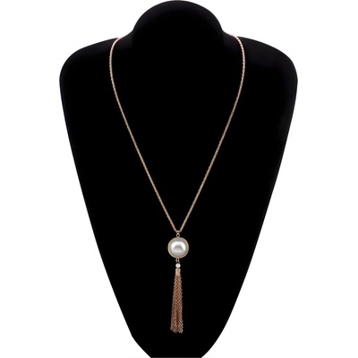 HARAHU Дамско колие go-38864 - Златна / Бяла kp38864 (go-38864)