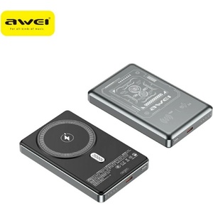 Awei Powerbank AWEI indukcyjny MagSafe, сив (Awe000282)