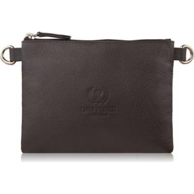 Paolo Peruzzi Tmavě hnědá dámská kožená crossbody kabelka Sorelia