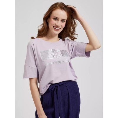 Moodo Светлолилава тениска с пайети Moodo Moodo | Lilav | ЖЕНИ | XXL