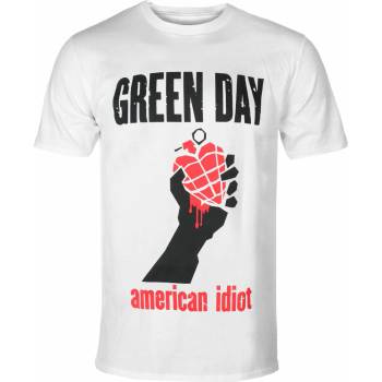 Plastic head мъжка тениска green day - american idiot heart - БЯЛ - plastic head - phd12449