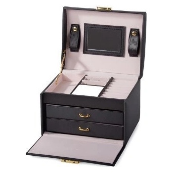 Verk 01454 šperkovnice se zrcátkem černá