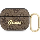 Puzdrá na slúchadlá Guess 4G Script PC/PU puzdro pre Airpods Pro GUAP4GSMW