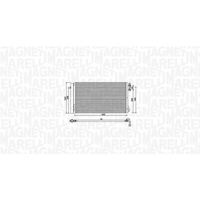 Kondenzátor, klimatizace MAGNETI MARELLI 350203752000