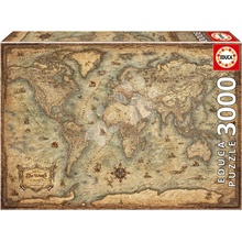 Educa Map of the World a Fix lepidlo 3000 dielov