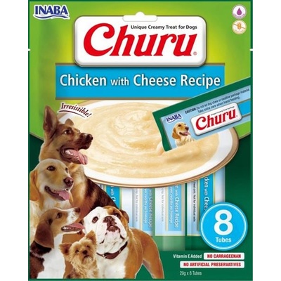 Churu Pamlsok Inaba Pyré dog Kura so syrom 8 túb 160 g