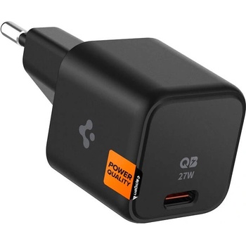 Spigen ArcStation Pro USB-C PD Wall Charger 27W - захранване за ел. мрежа с USB-C изход с технология за бързо зареждане (черен)