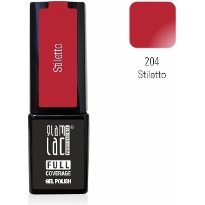 GlamLac Gel lak červený 204 Stiletto 6 ml