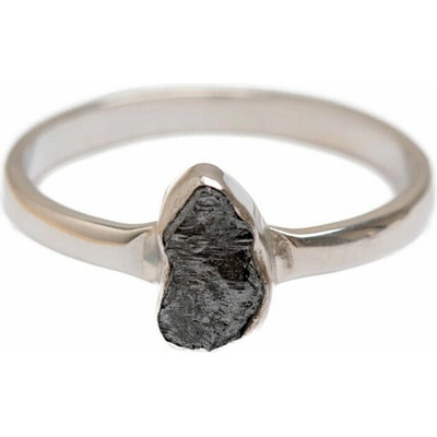 Nefertitis Diamant přírodní surový prsten stříbro R332