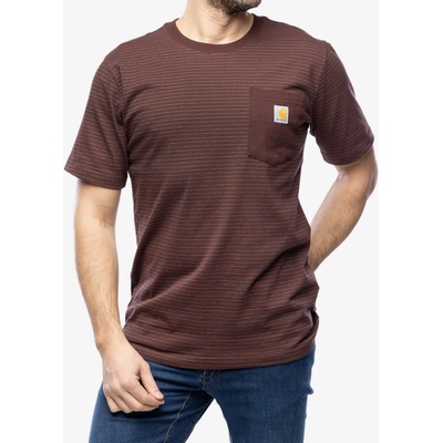 Cartartt Relaxed S/S Pocket Stripe t-shirt port stripe