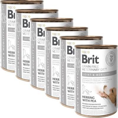 Brit Veterinary Diets GF Dog Joint & Mobility 6 x 400 g