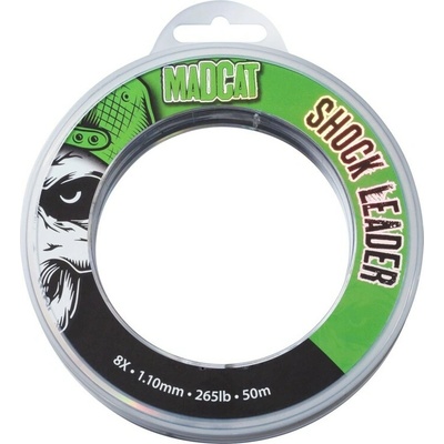 Madcat Shock Leader Čierna 50m 1,10mm 265lb/120kg