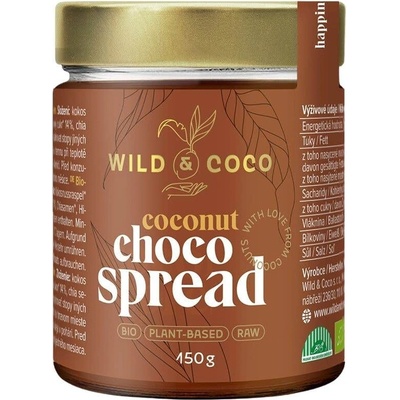 Wild&Coco BIO Kokosová pomazánka čokoládová 300 g