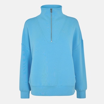 Varley Блуза VARLEY Hawley Half Zip Sweatshirt - Azure Blue