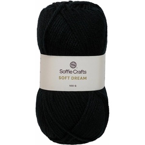 Soffie Crafts Soft Dream 00014 Black Плетива прежда (SC09670-00014)