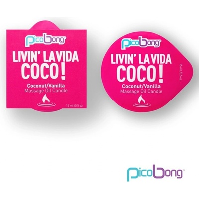 PicoBong Coconut & Vanilla massage oil Candle 15ml