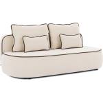 Ropez Кафяв/кремав кадифен сгъваем/с място за съхранение диван 210 cm Saga - Ropez (Saga Sofa 3os. z f. spania Soft 1 + Soft 6 [ lamówka ] ( Agmamito ) Standard)