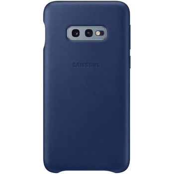 Samsung Leather Cover EF-VG970LN - оригинален кожен калъф (естествена кожа) за Samsung Galaxy S10E (тъмносин)