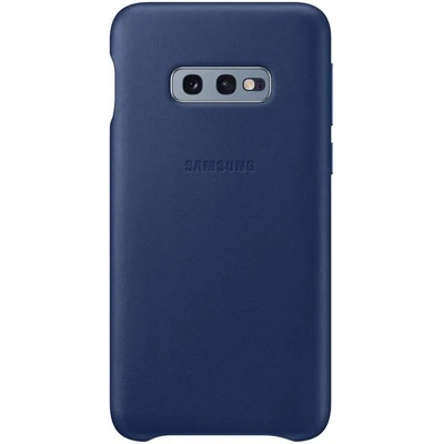 Samsung Leather Cover EF-VG970LN - оригинален кожен калъф (естествена кожа) за Samsung Galaxy S10E (тъмносин)