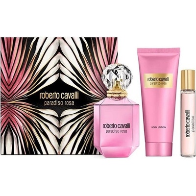 Roberto Cavalli Paradiso Rosa Комплект (EDP 75ml + BL 100ml + EDP 15ml) за Жени