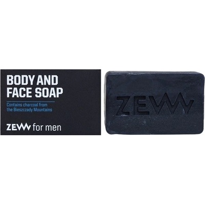 Zew For Men prírodné tuhé mydlo na telo a tvár (Contains Charcoal from the Bieszczady Mountains) 85 ml