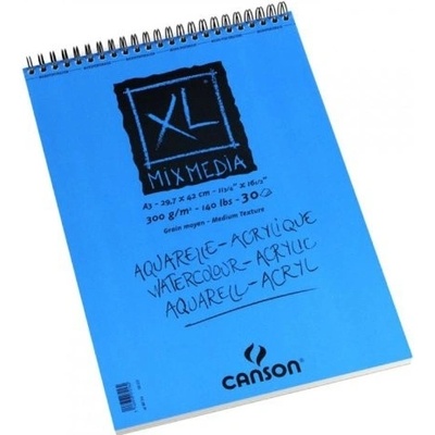 XL Mix Media v krouž. vazbě A3 300g 30 archů CANSON