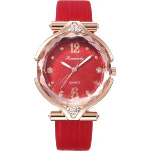 RINNANDY Часовник ha-12401 - Червен kp12401 Часовници