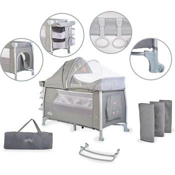 Cangaroo Детска кошара ISleep сив (107347)