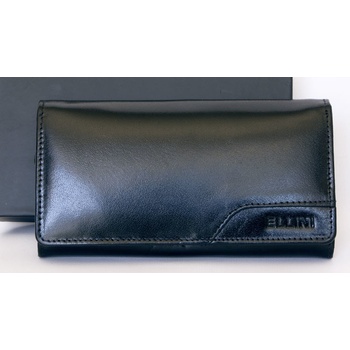 Peněženka Ellini z pevné kůže dodávaná černá