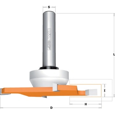 CMT Orange Tools CMT C922 Talířová drážkovací fréza na CORIAN - D92x6,35 H27,3 S=12 HW