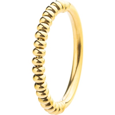 Franco Bene Antistresový prsten s korálky pozlacený 689