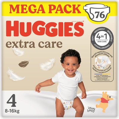 Huggies Extra Care 4 76 ks – Hledejceny.cz