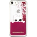 Púzdro Karl Lagerfeld Peek a Boo TPU Case Glitter Fuchsia iPhone 7/8