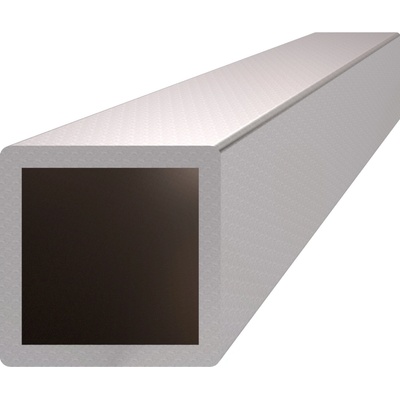 Profil 12 x 12 x 1 x 3000 mm, broušená nerez AISI 304