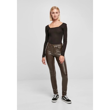 Image 1 of Urban Classics Дамски кожен панталон в кафяв цвят Urban Classics Ladies Leather PantsUB-TB5455-00075 - Кафяв, размер 28