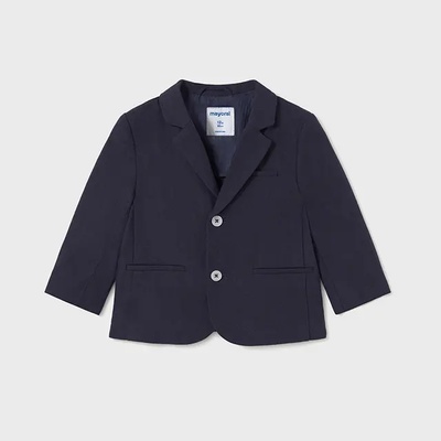 Mayoral Сако официално лен в морско син цвят за мини момче Майорал