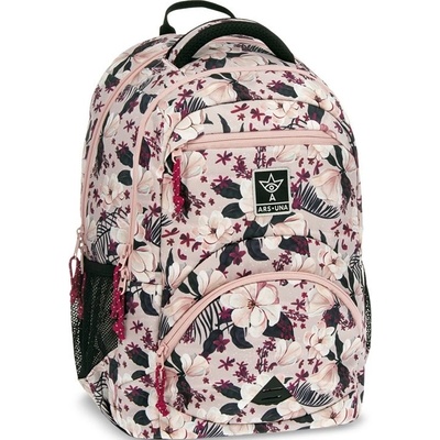 Ars Una batoh Flowery růžová