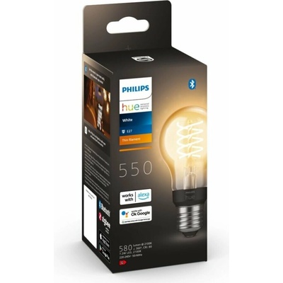 Philips 8719514342941 Hue White Filament žiarovka E27 A60 V2 7W/550lm 2100K