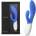 G-точка и клиторен вибратор, усетете движенията, 20см. - Ina Wave 2 Blue (LELO008489)