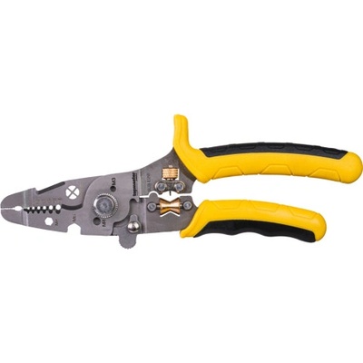 Topmaster Professional Мулти клещи за почистване на кабелна изол. и кримп. 190mm TOPMASTER, 212703 (212703)