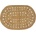 Pure Line Home Овален килим от юта филигранна плетка, натурален