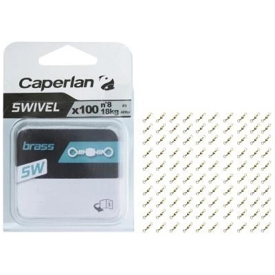 CAPERLAN Pevnostní obratlík Swivel Brass Sw vel.8 100ks