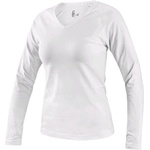 CXS Cxs mary / Дамска тениска с v-образно деколте и дълъг ръкав - бяла 4xl (162012110098)