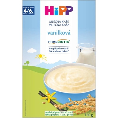 HiPP Mléčná kaše první vanilková 250g