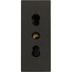 Vimar 30203. G Контакт SICURY Linea, 2P+E 16A P17/11 250 V~, ит. стандарт, детска защита, 1М, Black, (VM30203.G)