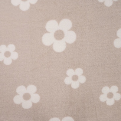 Strima Cute Fleece Print - flowers, piesková