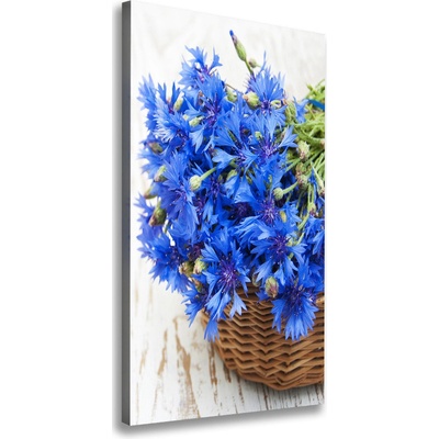 Vertikálny foto obraz na plátne Kvety v koši 50x100 cm
