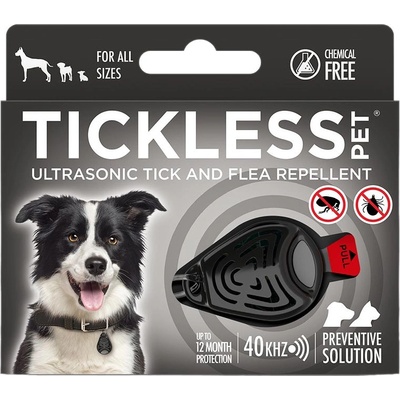 Tickless pet Ultrazvukový odpuzovač klíšťat a blech pro psy barvy black 1 kus