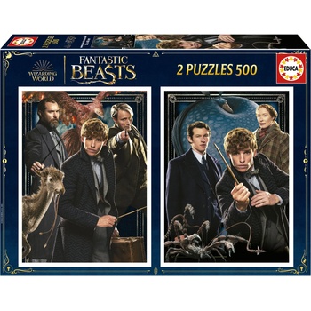 Image 1 of Educa - Puzzle 2x500 Fantastic Beasts - 500 piese